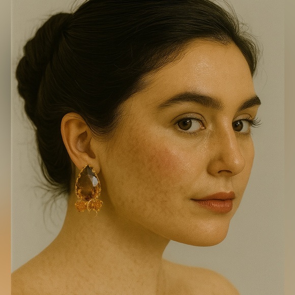 Vintage clip-on earrings - Picture 1 of 4